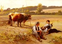 Debat-Ponsan, Edouard Bernard - Rest In The Fields